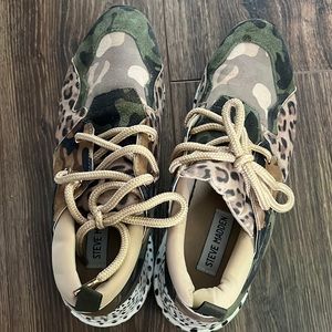 Steve Maddens Camo + Leopard Sneakers